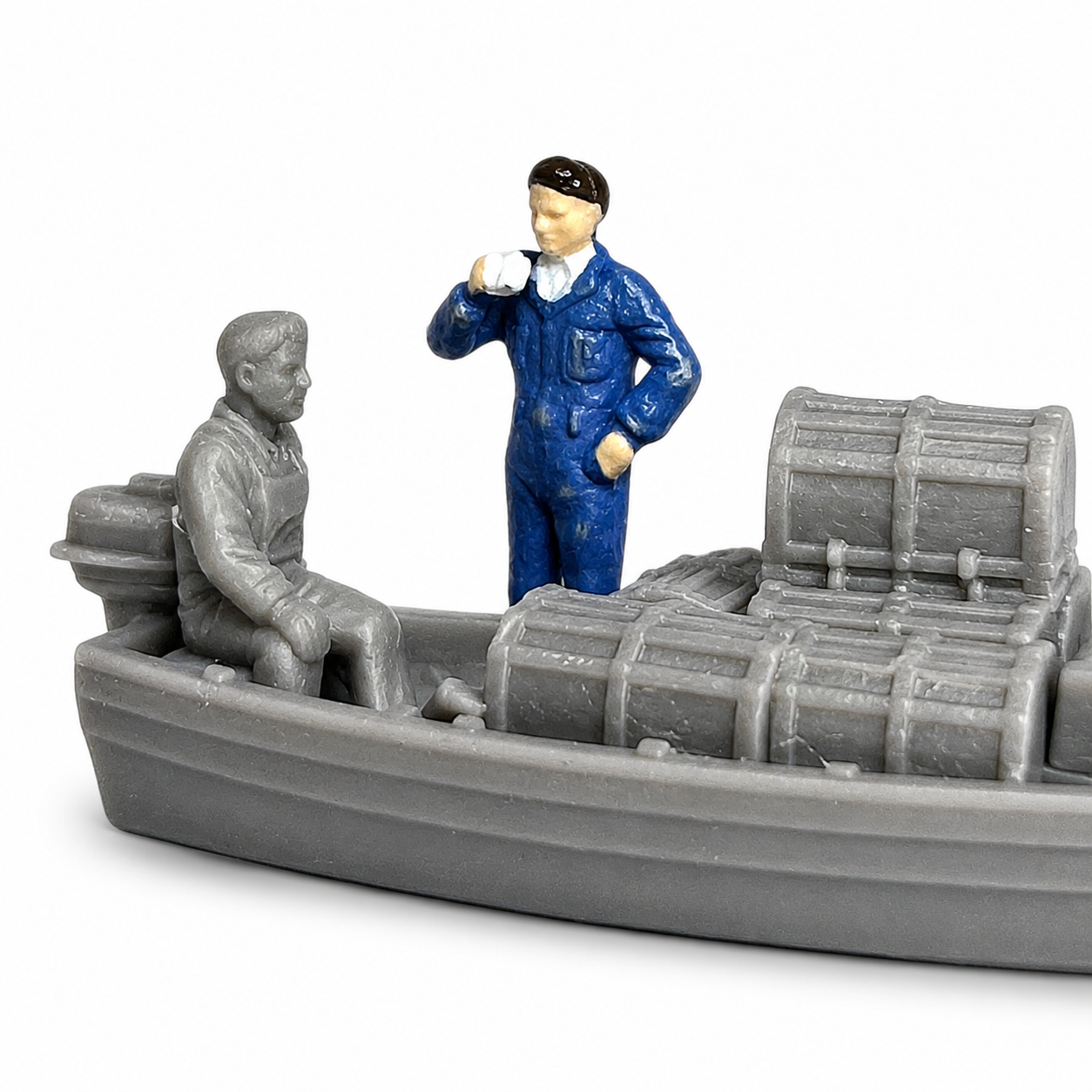 Canal Tender Work Boat Dinghy -  Scale Model | OO HO TT N O Gauge | Firebox Models