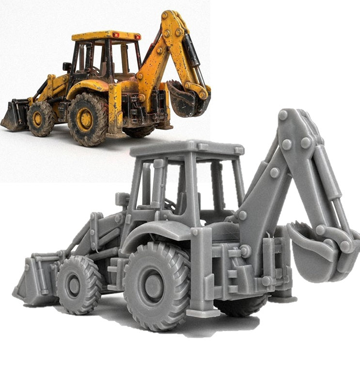 JCB Backhoe Loader 3CX  Scale Model | OO HO TT N O Gauge | Firebox Models