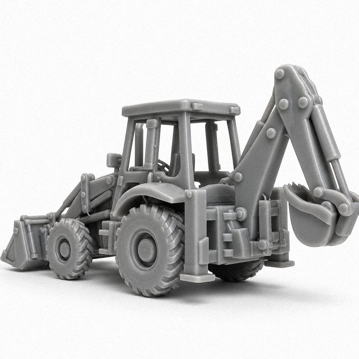 JCB Backhoe Loader 3CX  Scale Model | OO HO TT N O Gauge | Firebox Models
